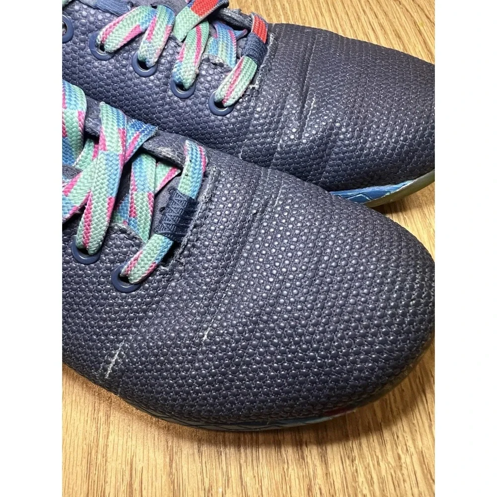 NOBULL Lightning Lightweight‎ Trainer Navy Multicolor Womens 7.5 Men's 6 Rainbow